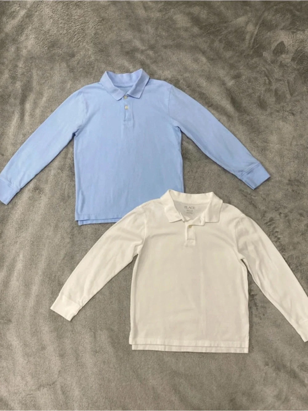 2 long sleeve polos for boys